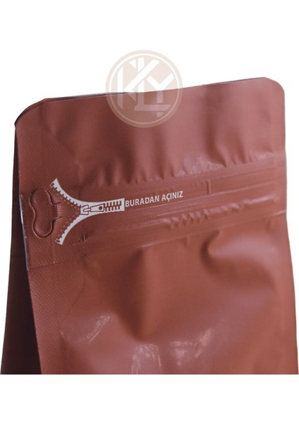 Bordo Flat Bottom Kilitli Buradan Açınız Torba 11X21+4 cm 250 gr 1000 Adet