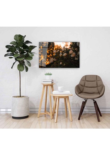 Çiçek Cam Tablo 4mm Dayanıklı Temperli Cam fiyatları