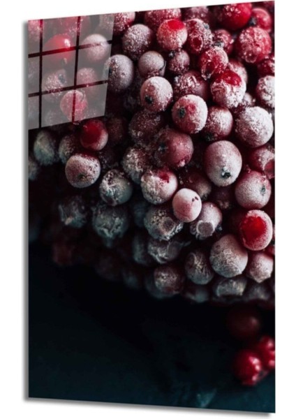 Meyveler Cam Tablo 4mm Dayanıklı Temperli Cam