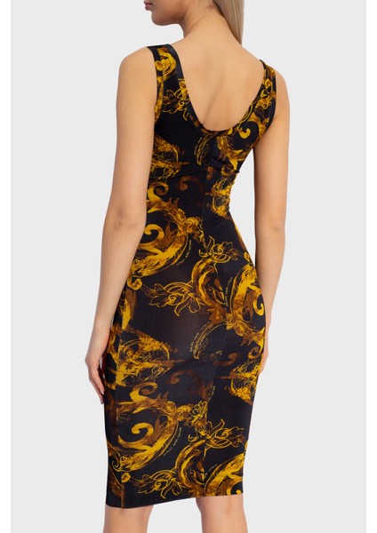 Desenli Bodycon Elbise Bayan Elbise 76HAO9B6 JS291 G89