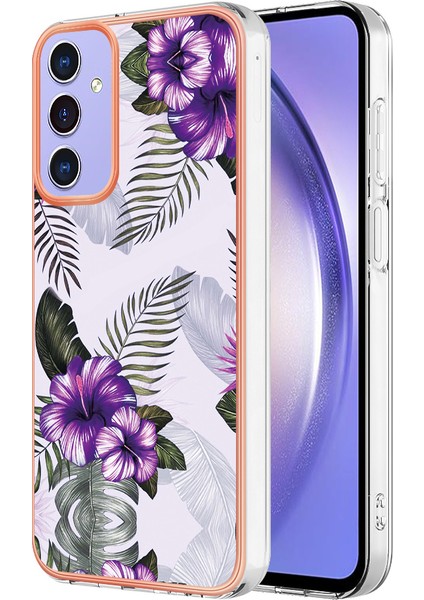Samsung Galaxy A15 5g Desen Kaplama Çerçevesi Tasarım al Çiçek Telefon Kılıfı (Yurt Dışından)