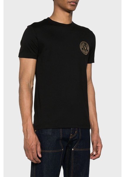Bisiklet Yaka Pamuklu Slim Fit T Shirt Erkek T Shirt 76GAHT02 CJ00T G89