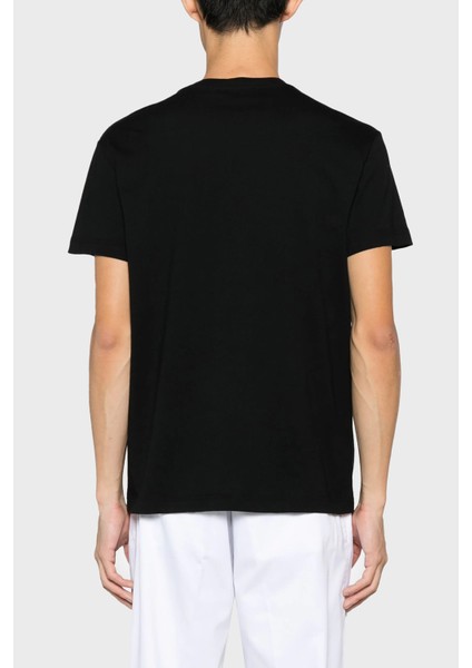 Logolu Bisiklet Yaka Pamuklu Slim Fit T Shirt Erkek T Shirt 76GAHG00 CJ00G 899