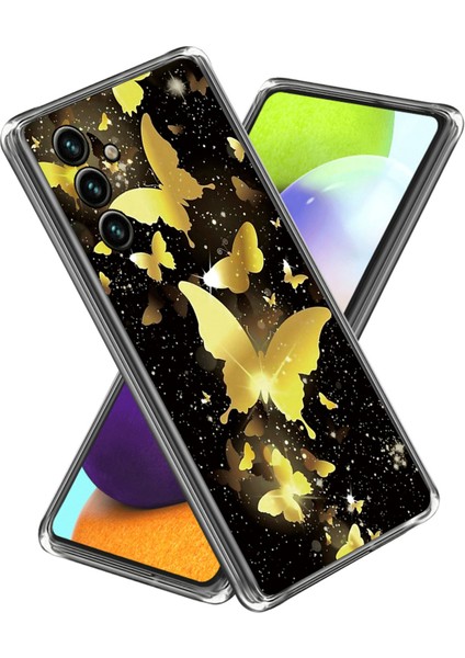 Samsung Galaxy A25 5g Tpu Imd Desen Tasarımı Al Kelebekler Telefon Kılıfı (Yurt Dışından)