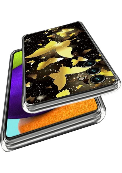 Samsung Galaxy A25 5g Tpu Imd Desen Tasarımı Al Kelebekler Telefon Kılıfı (Yurt Dışından)