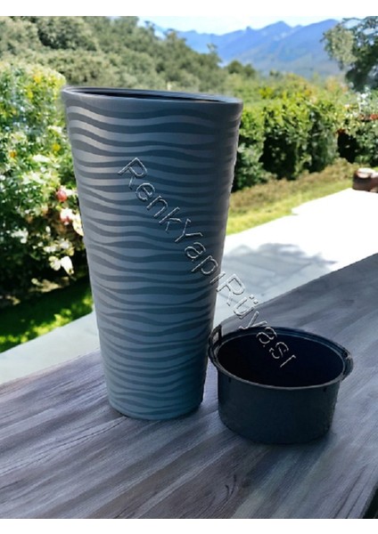 Saksı, Kumsal Saksı, Uv Korumalı Şık Saksı, 13,7 Lt, Balkon, Teras, Villa Bahcesi Velobileriçin Uygun Şık Tasarı modelleri