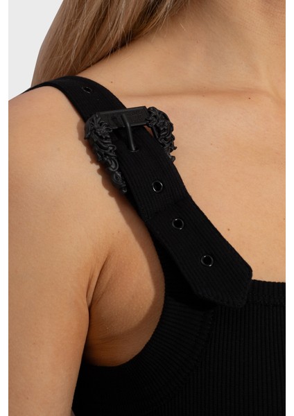 Streç Pamuklu Barok Tokalı Midi Elbise Bayan Elbise 76HAO947 J0004 899 fırsatları