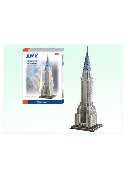 3D Puzzle 3 Boyutlu Maket Amerika Newyork Manhattan Chrysler Building Crysler Binası