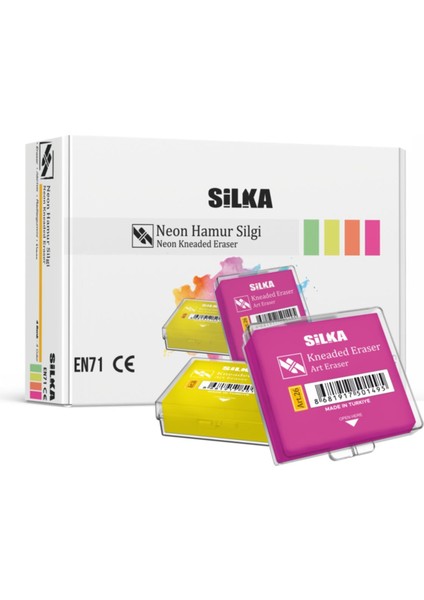 Hamur Silgi Neon Renk ART 26R 12 Adet