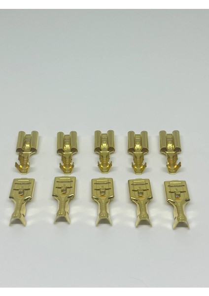 10 Adet 9,5 mm Dişi Fiş Tırnaklı Terminal Kablo Ucu SF3D