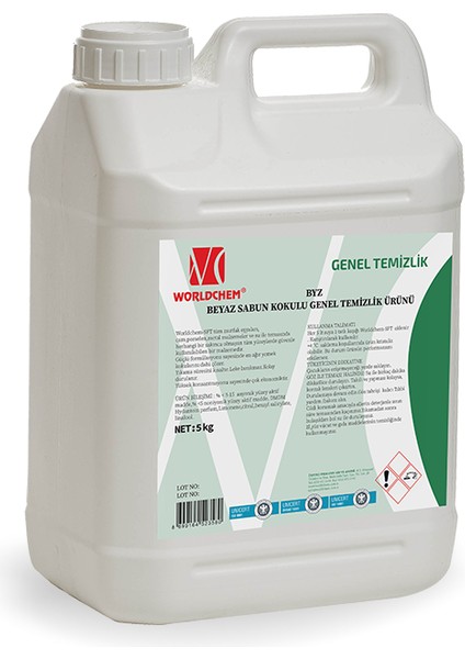 Byz Beyaz Sabun Kokulu Konsantre Genel Temizlik Ürünü 5 kg