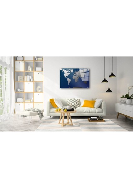 Dünya Haritası 75 Cam Tablo fiyatları