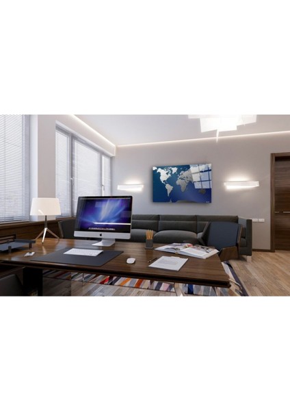 Dünya Haritası 75 Cam Tablo modelleri