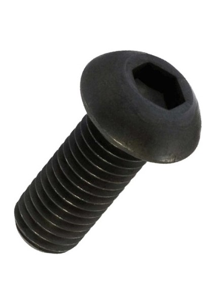 M5X8 Bombe Baş Imbus Civata 10.9 Kaplamasız ISO7380 Mercimek Alyan Başlı 1000 Adet