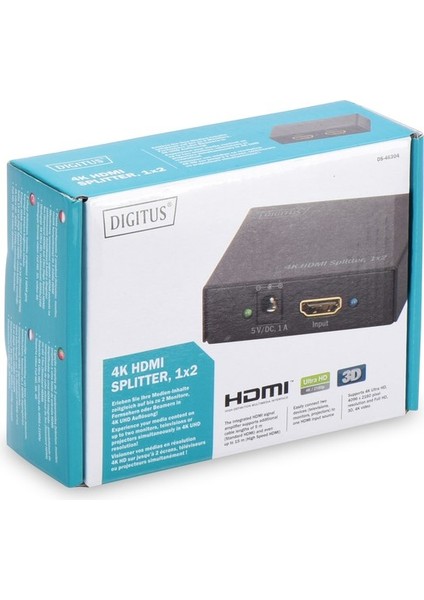 DS-46304 1 Giriş 2 Çıkış HDMI Çoklayıcı