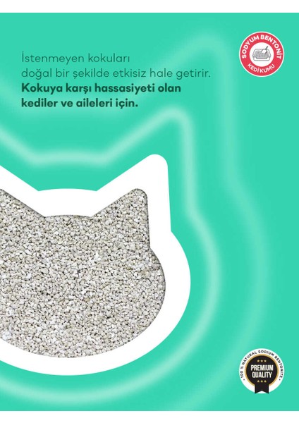 Toi Moi 2’li Avantaj Paketi -  Kokusuz Sodyum Bentonit Kedi Kumu 2x5 L