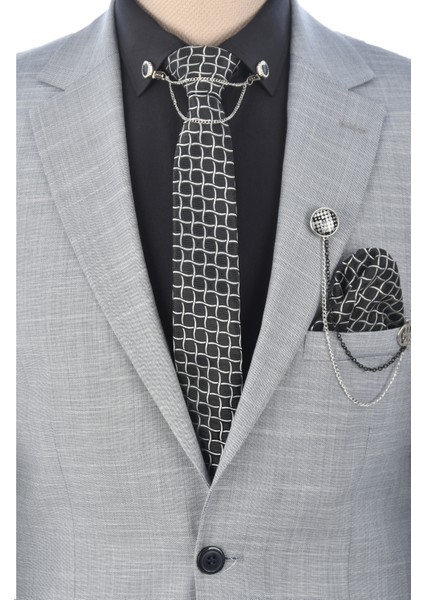 Çift Düğme Çift Yırtmaç Cep Kapaklı Regalar Kesim 2 Li Takım Elbise 2300375