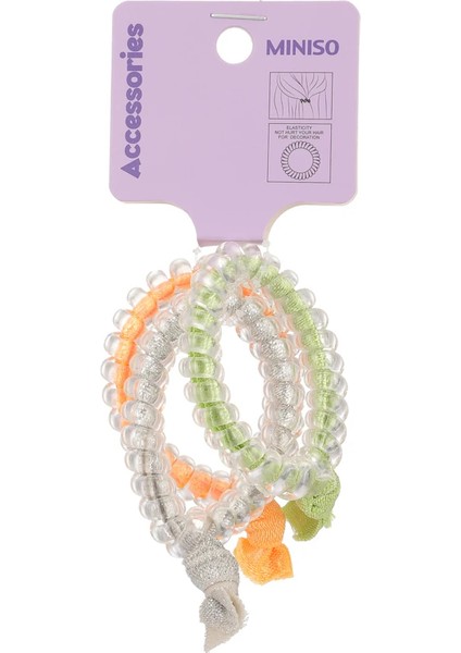 Spiral Saç Lastiği (4 Adet) - Düğümlü