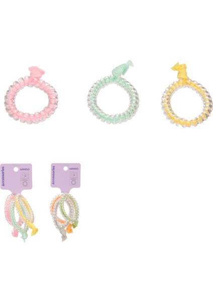 Spiral Saç Lastiği (4 Adet) - Düğümlü fiyatları