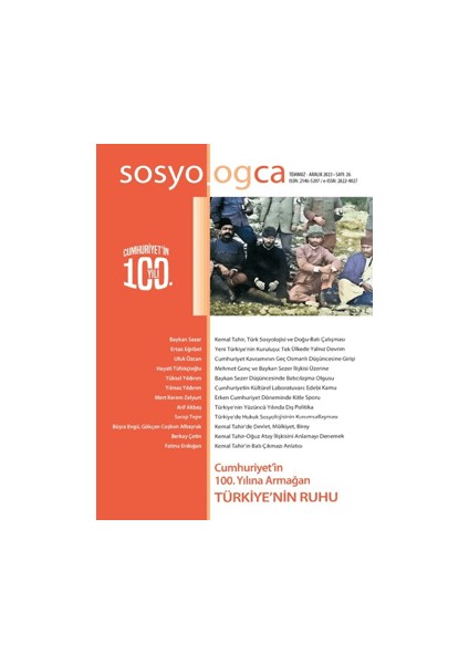 Sosyologca Dergisi 26. Sayı – 2024