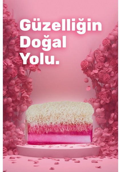 Doğal Kabak Lifli Gül Sabunu 120 gr