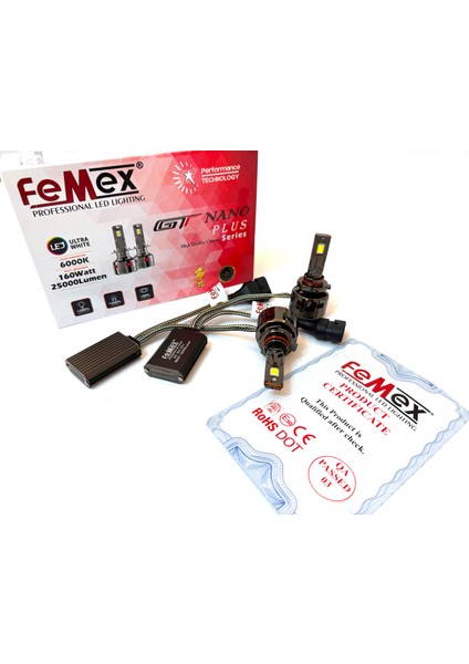 Gt Nano Plus Csp Lumıled Royal Chipset Radyatör Soğutmalı Hb3 9005 LED Xenon LED Headlight