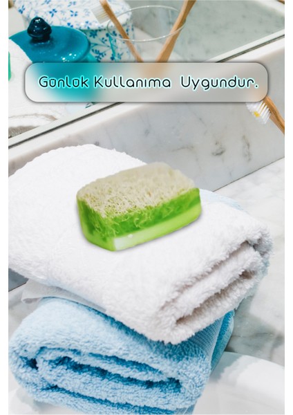 Doğal Kabak Lifli Aloe Vera Sabunu 120 gr