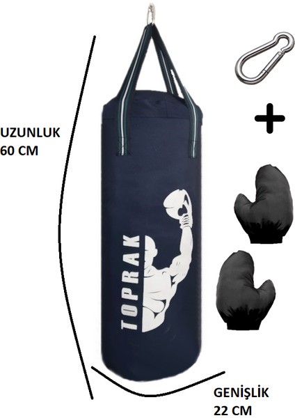 8-13 Yaş Arasına Uygun 60X22 cm Boks Torbası Eldiven ve Askı Aparatıyla Beraber modelleri