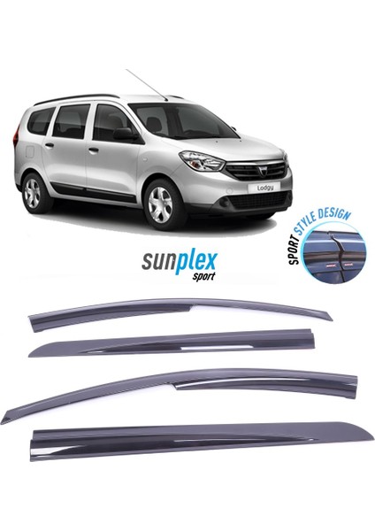 Dacia Logan Sunplex Sport Style Cam Rüzgarlığı Set 4lü