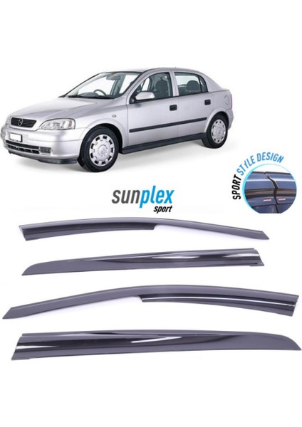 Opel Astra H 2004-2013 Sunplex Sport Style Cam Rüzgarlığı Set 4lü
