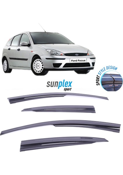 Ford Focus Iı 2004-2010 Sunplex Sport Style Cam Rüzgarlığı Set 4lü
