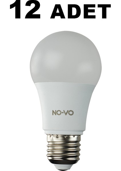9W LED Ampul (Beyaz Işık) 12 Adet