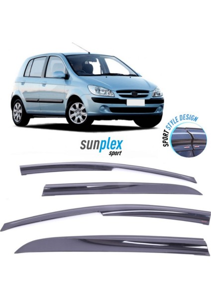 Hyundai H1 2008-2015 Sunplex Sport Style Cam Rüzgarlığı Set 2li