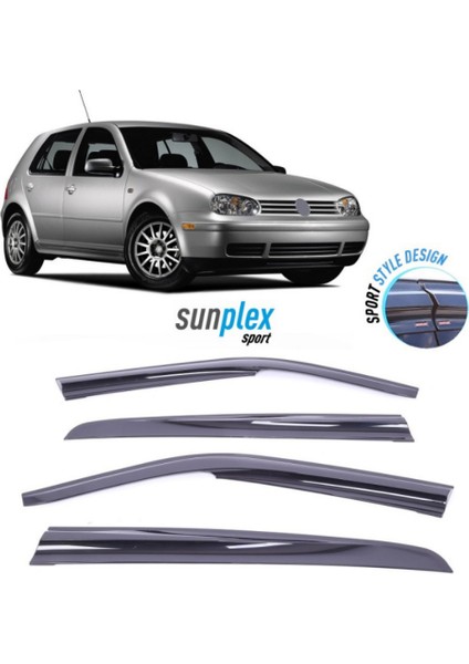 Volkswagen Golf 5-6-7 2013-2019 Sunplex Sport Style Cam Rüzgarlığı Set 4lü