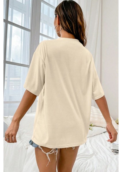 Only Trendwear Unisex Music City Baskılı Oversize Tshirt modelleri