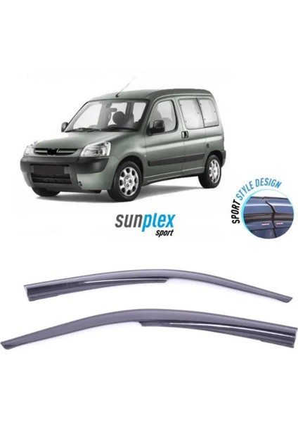 Cıtroen Berlingo 2008-2017 Sunplex Sport Style Cam Rüzgarlığı Set 2li