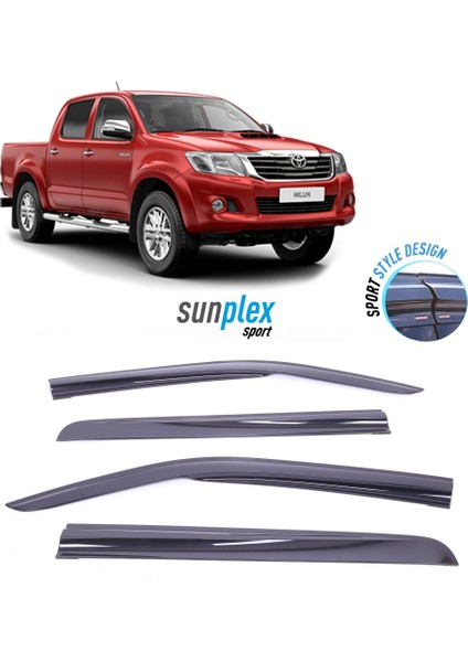 Volkswagen Caddy 2004-2020 Sunplex Sport Style Cam Rüzgarlığı Set 2li