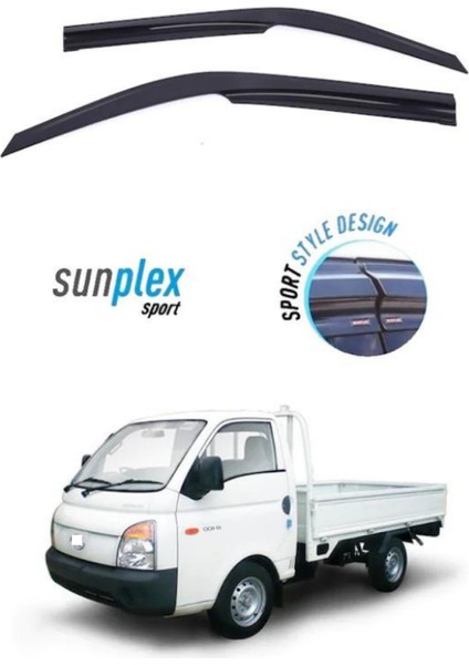Hyundai H-350 Sunplex Sport Style Cam Rüzgarlığı Set 2li