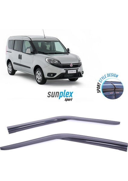 Bes Tuning Fıat Ducato 2006-2020 Sunplex Sport Style Cam Rüzgarlığı Set 2li