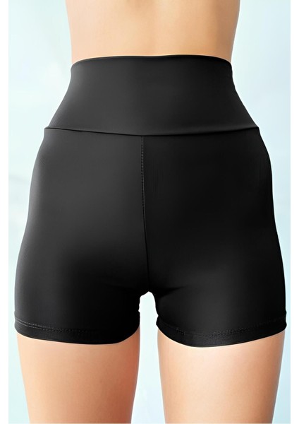 Günlük Siyah Mini Deniz Şortu Toparlayıcı Kadın Şort fiyatları