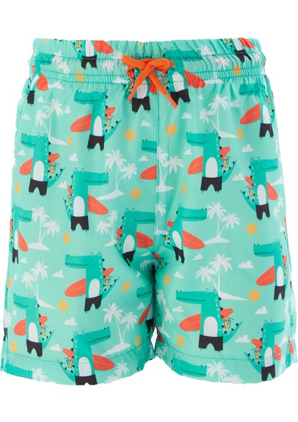 Deniz Şortu Dinazor Erkek Çocuk Bebek Remsa Mayo Marlın 12 S111 Mint