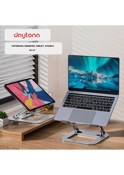 Np-T4  Alüminyum Katlanabilir Taşınabilir 15'-17' Macbook /tablet / Laptop Standı