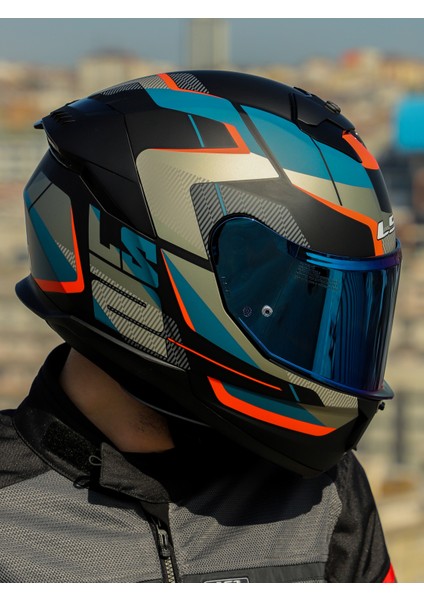 Stream 2 Road Mat Siyah-Gri-Mavi-Kırmızı Kask modelleri