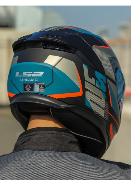 Stream 2 Road Mat Siyah-Gri-Mavi-Kırmızı Kask fırsatları