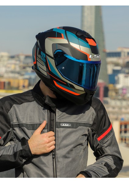 Stream 2 Road Mat Siyah-Gri-Mavi-Kırmızı Kask indirimleri