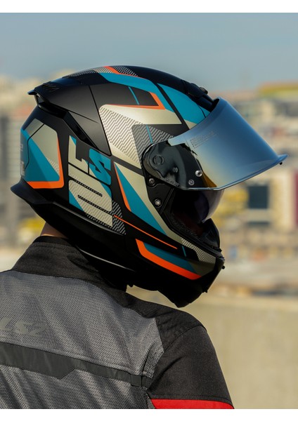 Stream 2 Road Mat Siyah-Gri-Mavi-Kırmızı Kask fırsatları