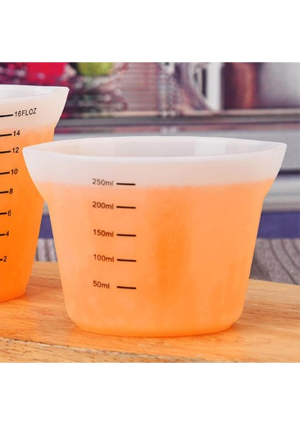 Yeniden Kullanılabilir Silikon Ölçüm Kabı Yapışmaz Karıştırma Kabı Akrilik Boya Dökme Bardakları Epoksi Reçine, Döküm Kalıpları, Takı Yapımı Dıy Sanat Zanaat - 250ML (Yurt Dışından) fırsatları