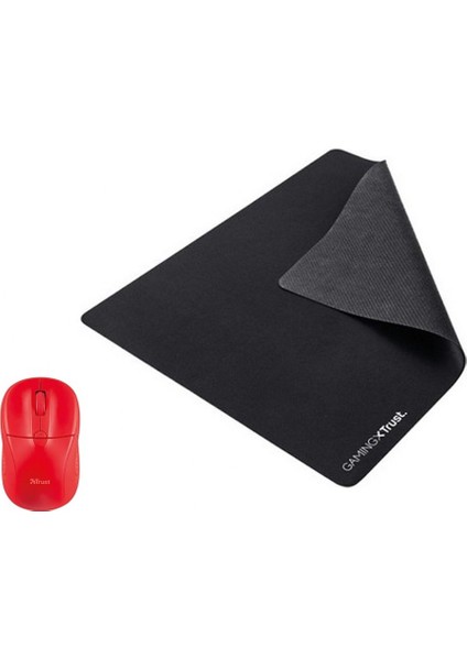 20787 Primo Kablosuz Mouse Kırmızı + Mouse Pad