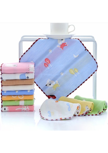 % 100 Pamuk Bebek Havlusu 6 Katlı Çocuk Çocuk El Havlusu Mendil (Yurt Dışından) fırsatları