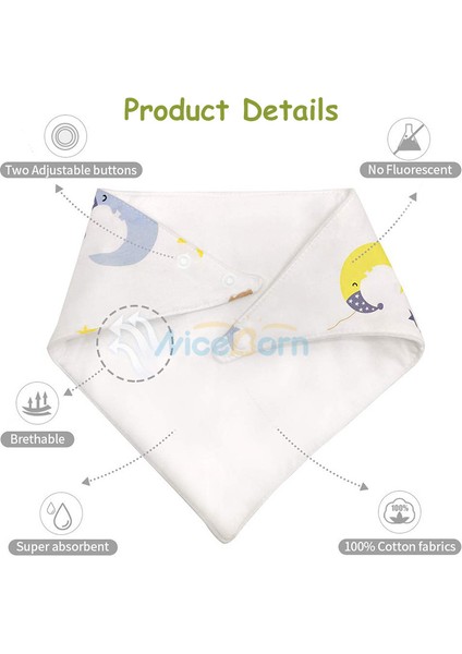 Niceborn 1 Pc Bebek Önlükleri Yumuşak ve Emici Karikatür Saçma Önlükler Erkekler ve Kızlar Için Çift Geçmeli % 100% Organik Pamuk (Yurt Dışından) modelleri